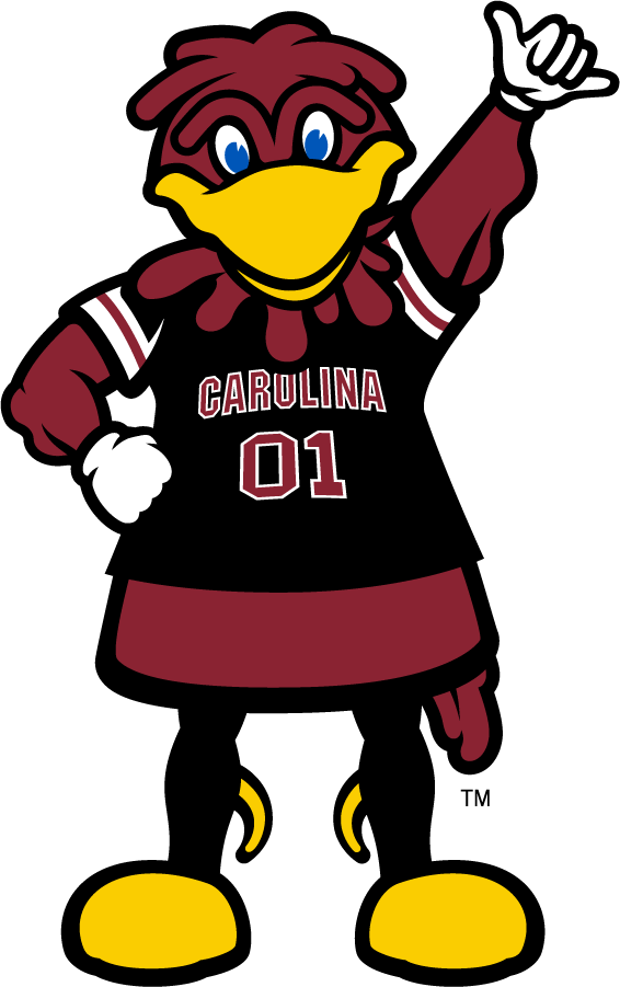 South Carolina Gamecocks 2014-Pres Mascot Logo diy DTF decal sticker